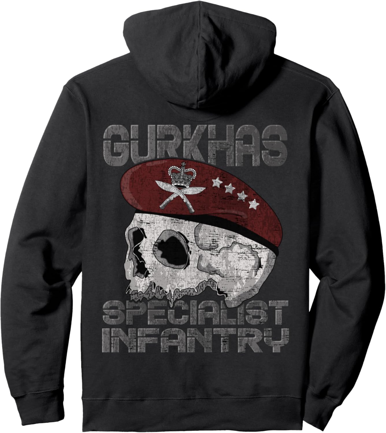 

Толстовка с капюшоном британского спецназа с изображением винтовки Гурка, черная Brigade Of Gurkhas Uk Army, Черный, Толстовка с капюшоном британского спецназа с изображением винтовки Гурка, черная Brigade Of Gurkhas Uk Army