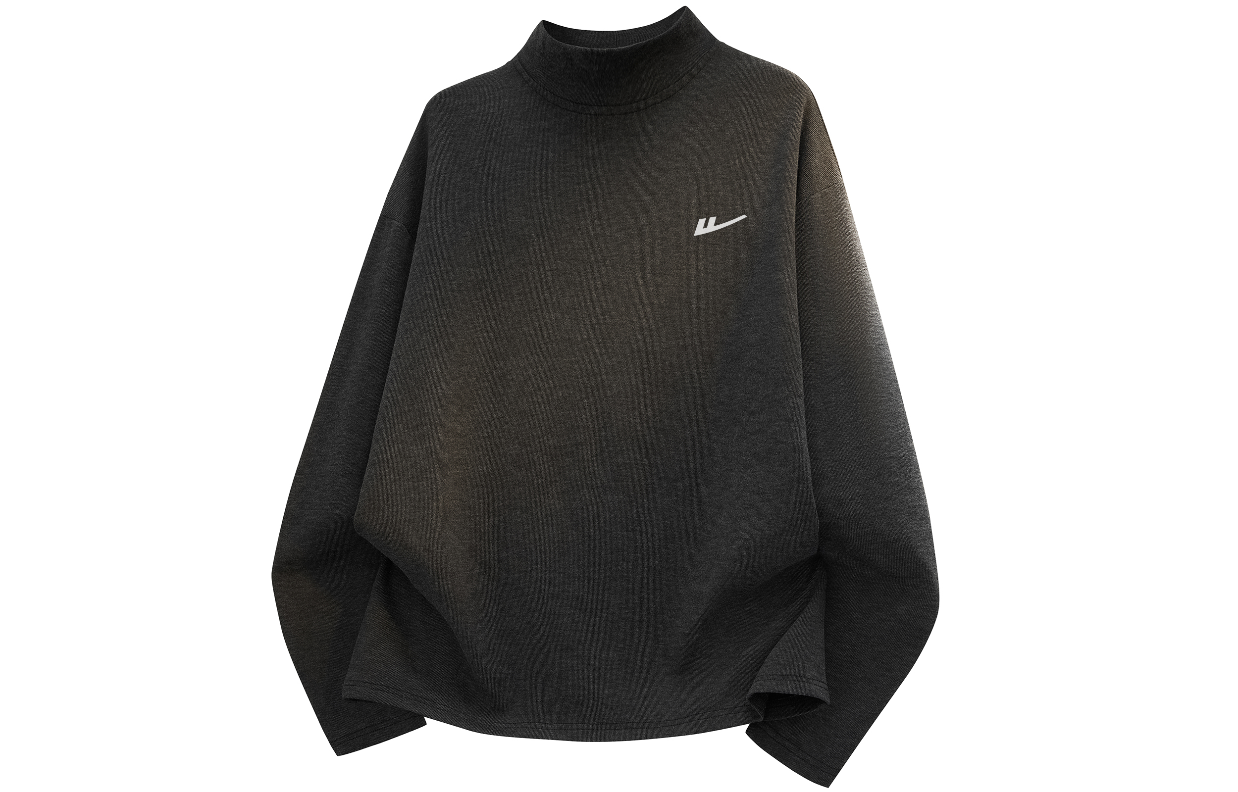 

Футболка женская с воротником стойка умеренно прямого кроя WARRIOR, черный серый[free diy brand merch]