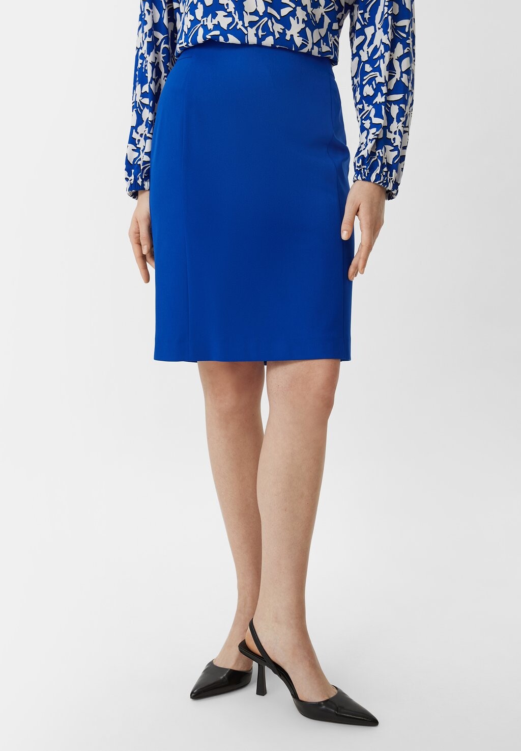 

Юбка-карандаш MIT ZIERNÄHTEN comma, цвет royalblau