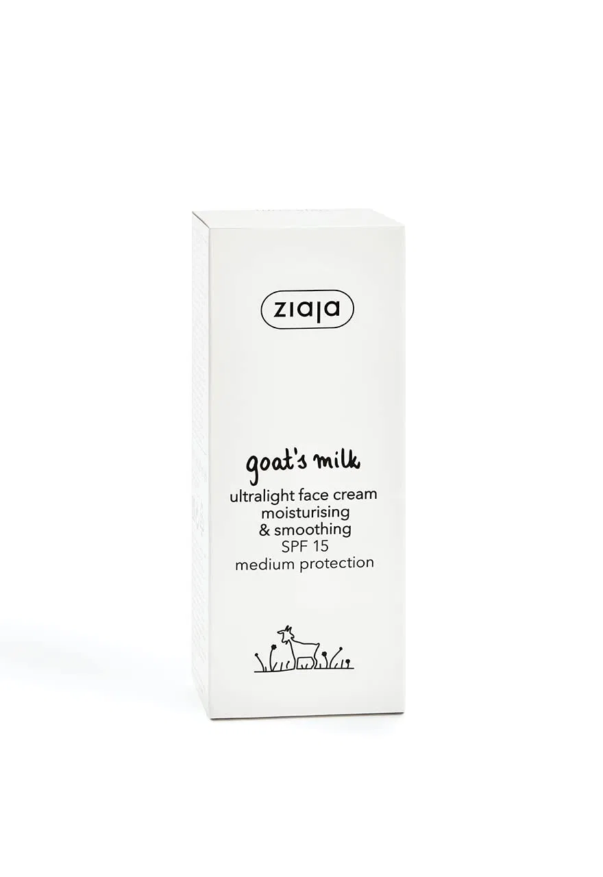 Крем для лица Ziaja — Ультралегкий «Goat Milk» SPF15 от , Ultra Light Cream, 50 мл — фото 2