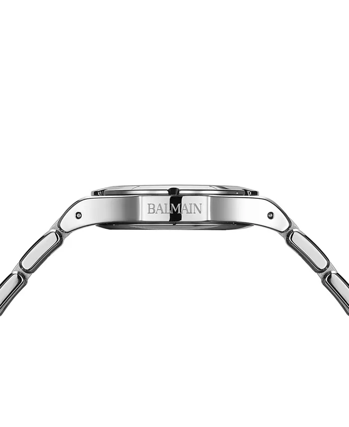 Женские часы Swiss Be Balmain Moonphase Diamond (1/20 ct. t.w.) на стальном браслете, 33 мм — фото 3
