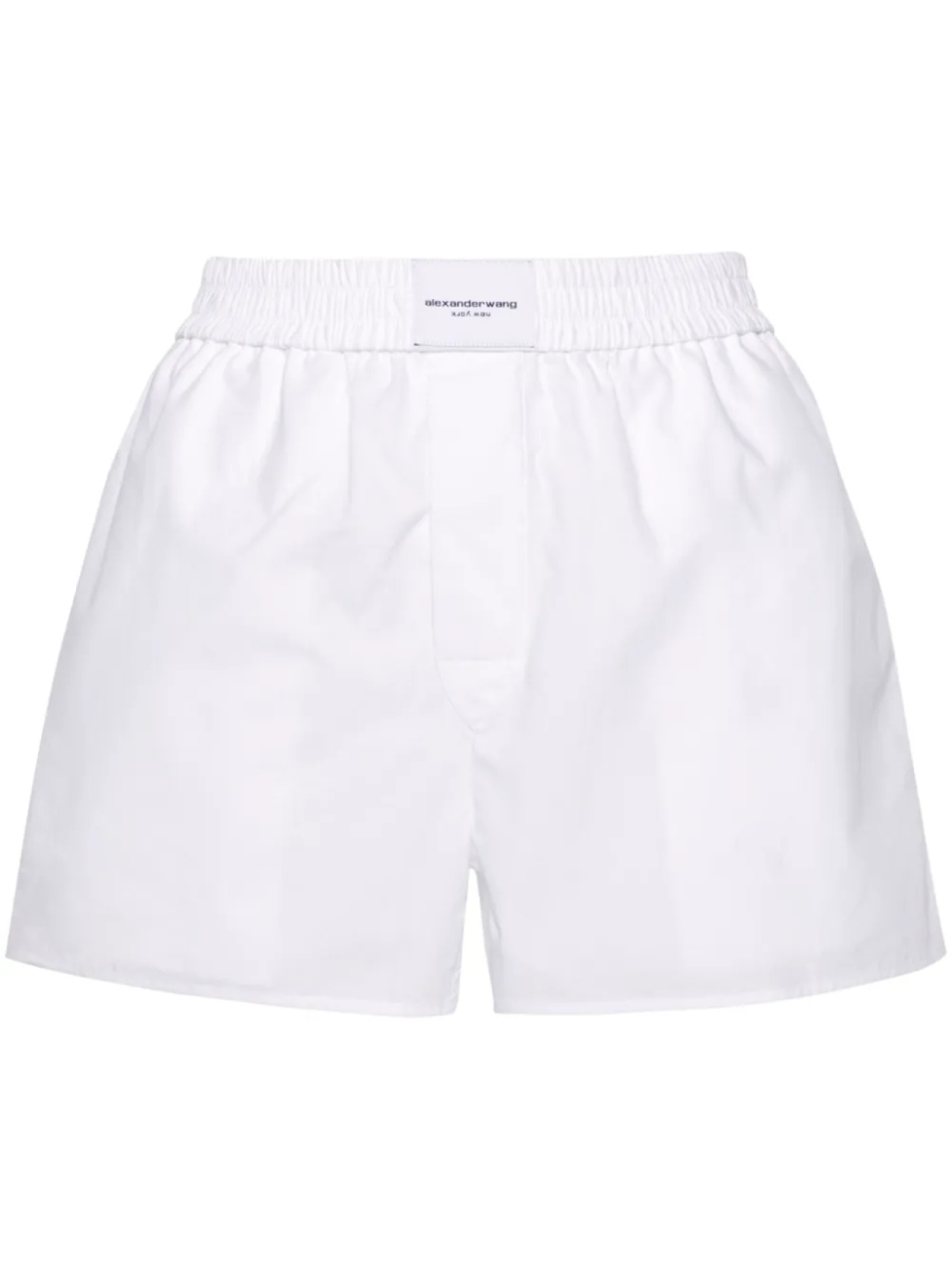 

Alexander Wang шорты-боксеры с нашивкой-логотипом, белый
