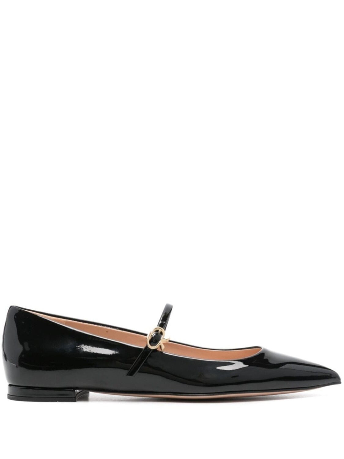 Gianvito Rossi балетки Ribbon Jane, черный