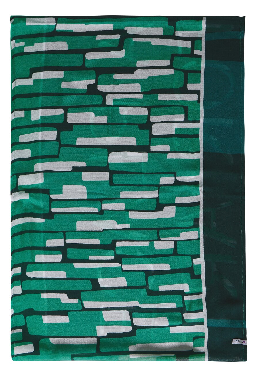 

Шарф CECIL Tube Scarf, цвет green/dark green
