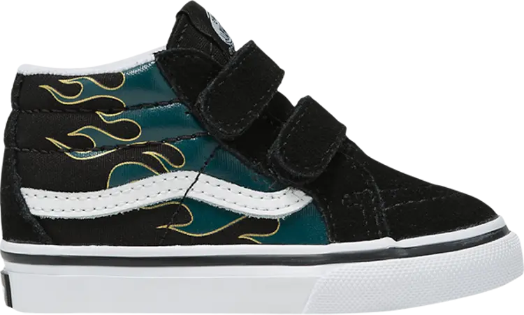 

Кроссовки Sk8-Mid Reissue V Toddler 'Metallic Flame Black', черный