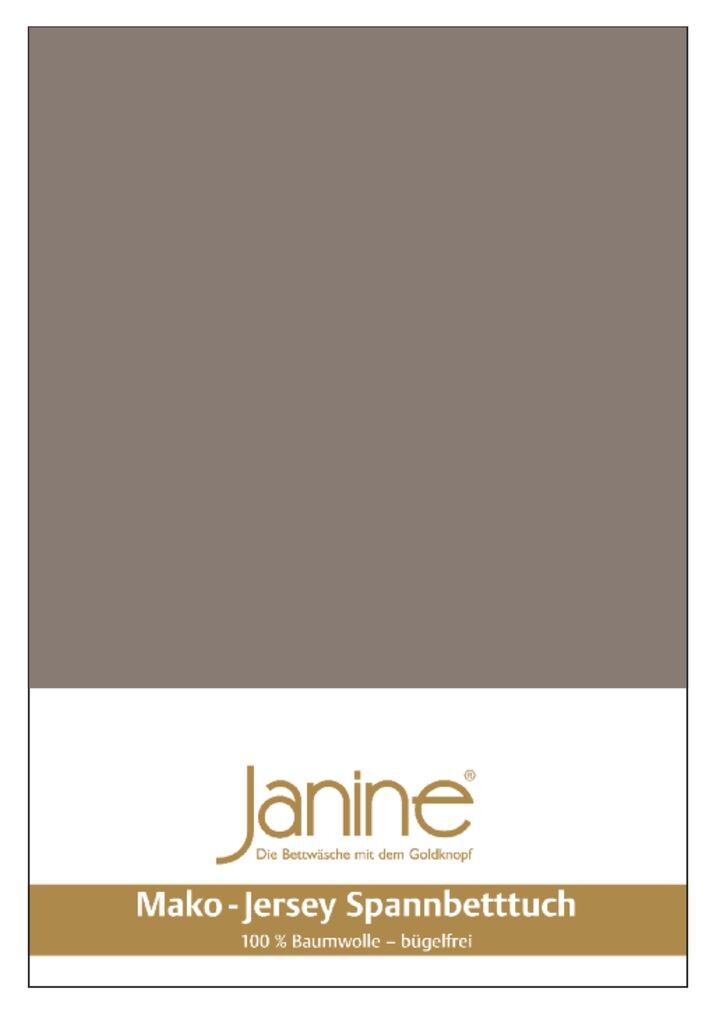 

Простыня Janine JERSEY 5002 100 X 200 серо-коричневый Original Janine