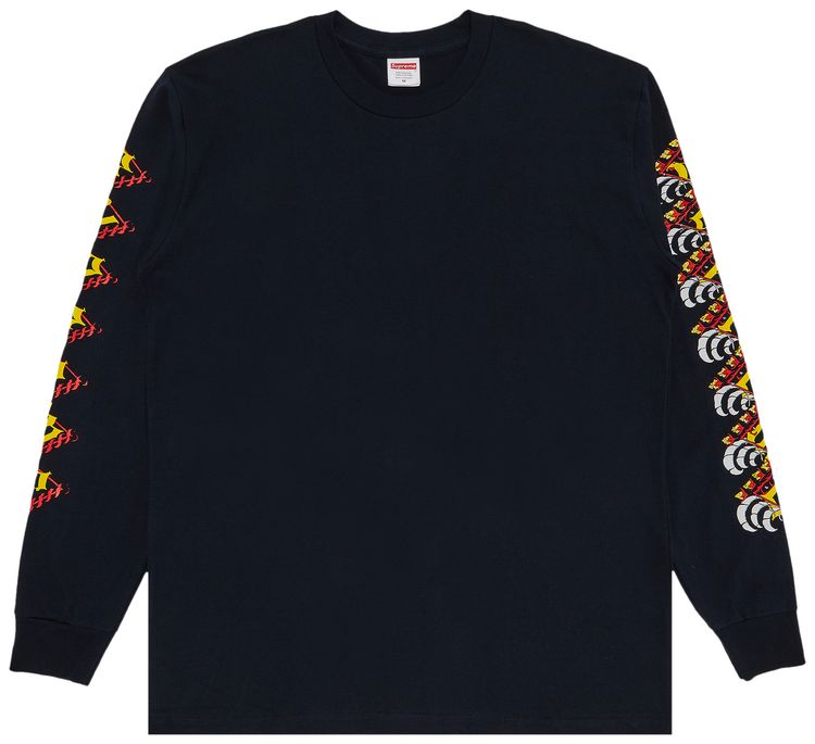 

Футболка Supreme Strawberries Long-Sleeve Tee 'Navy', синий