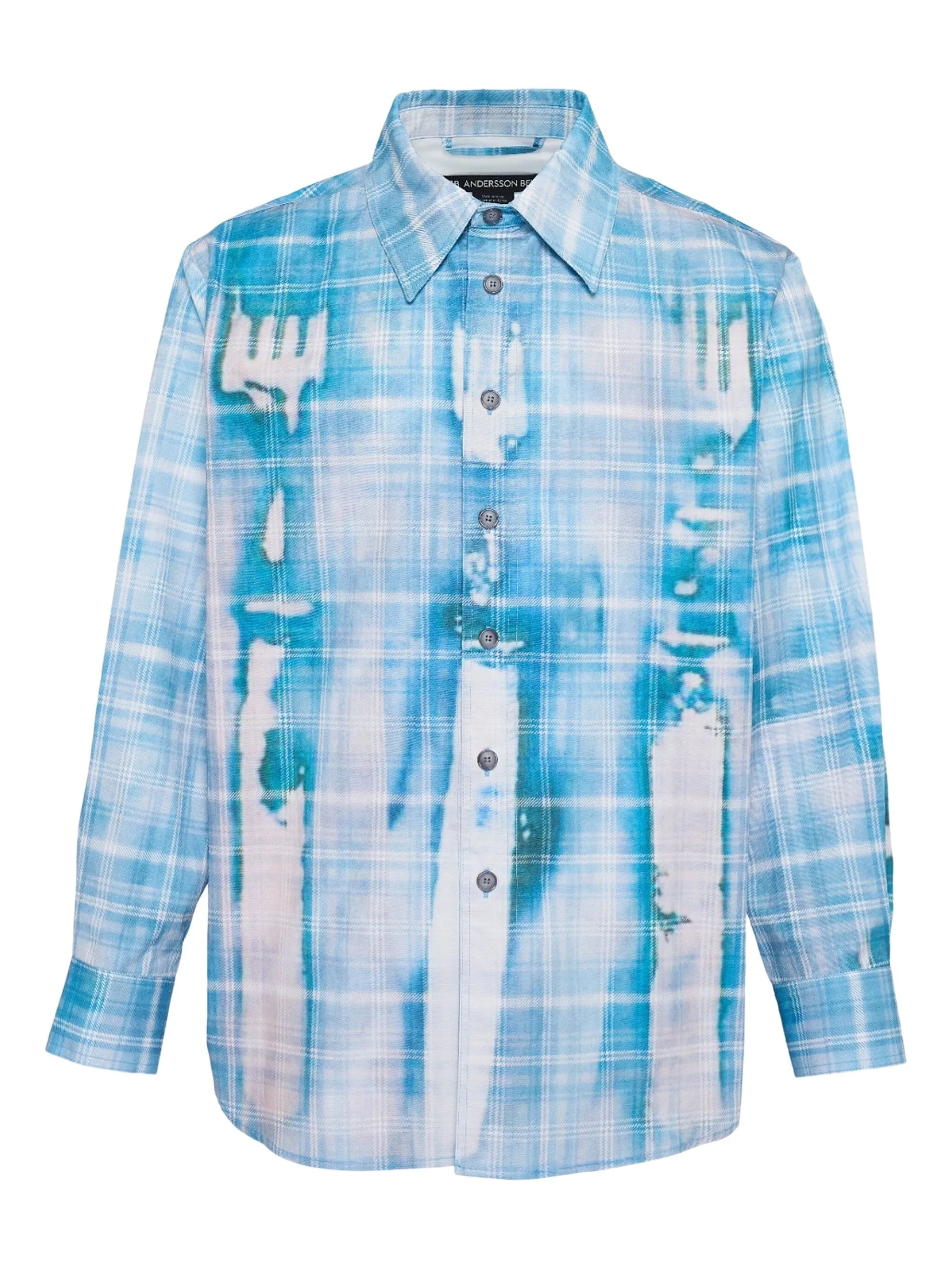 

Клетчатая рубашка с эффектом тромплей Andersson Bell, синий
