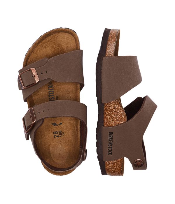 Сандалии кожаные Birkenstock New York, коричневый — фото 3