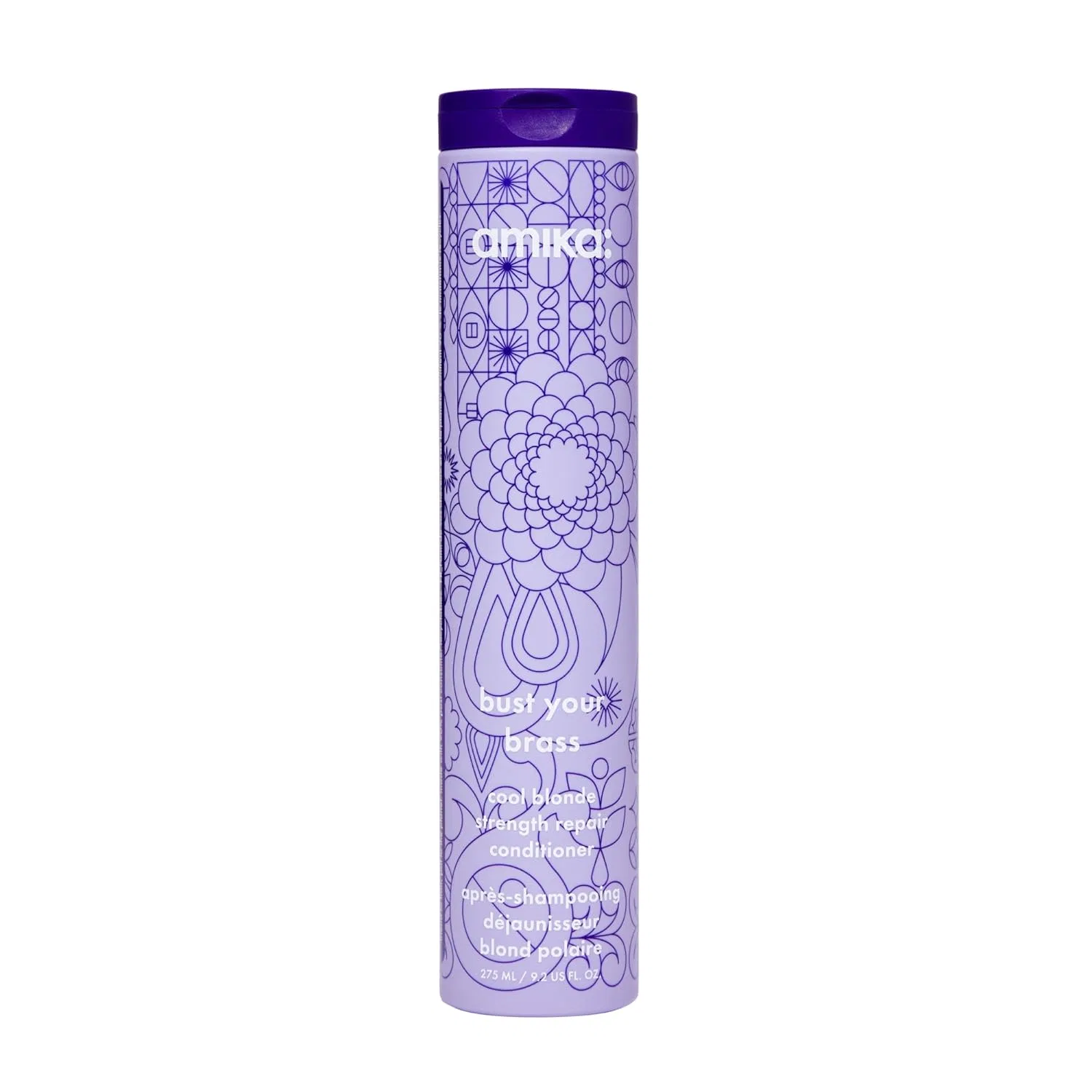 Фиолетовый кондиционер для светлых волос «Bust Your Brass Cool Blonde» от amika