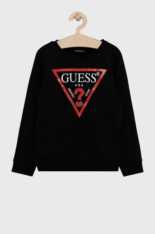 

Детская хлопковая толстовка Guess, черный