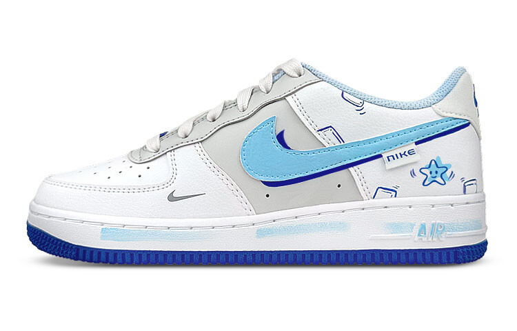 

Кроссовки Nike Air Force 1 Skateboard Shoes Women's Low-Top White Blue