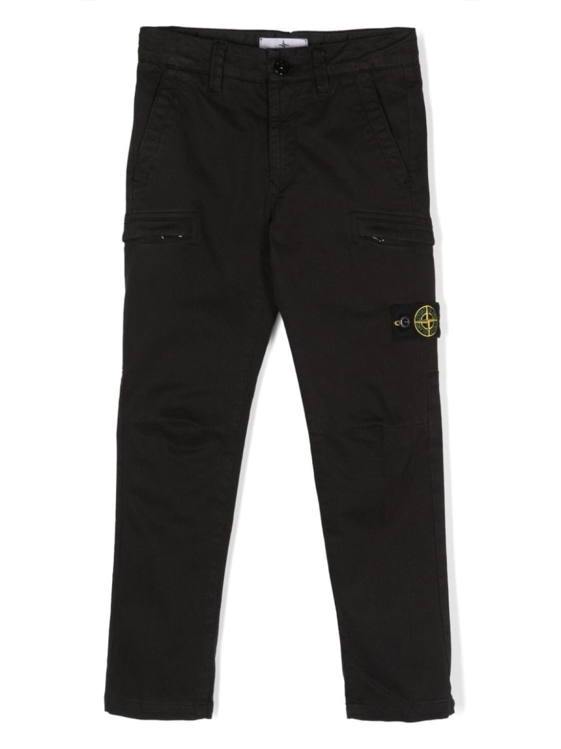 

Stone Island Junior брюки с логотипом Compass, черный