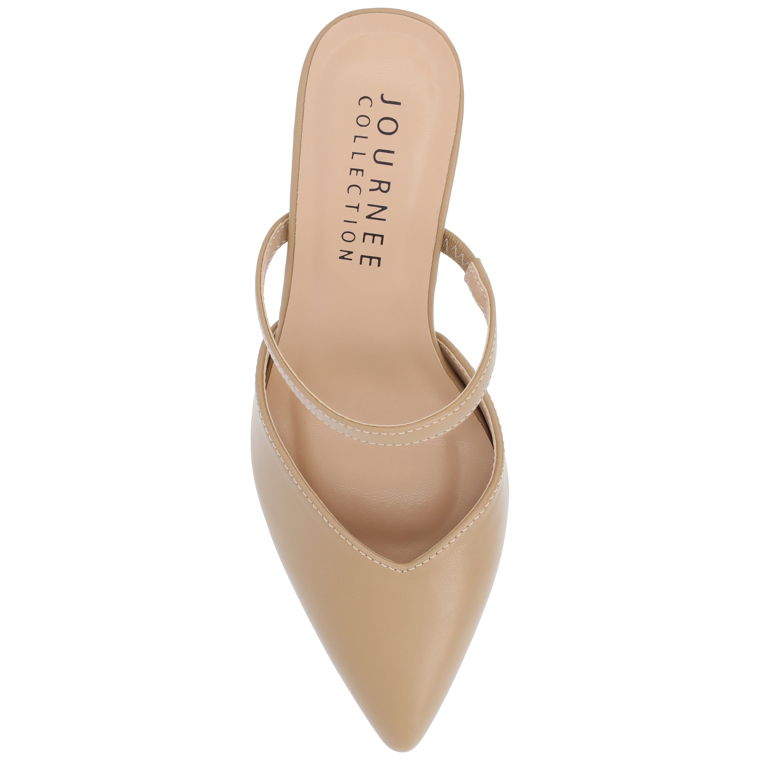 Женские мюли Journee Collection Yvon с мысом SuperNatural Shades, Vanilla — фото 4