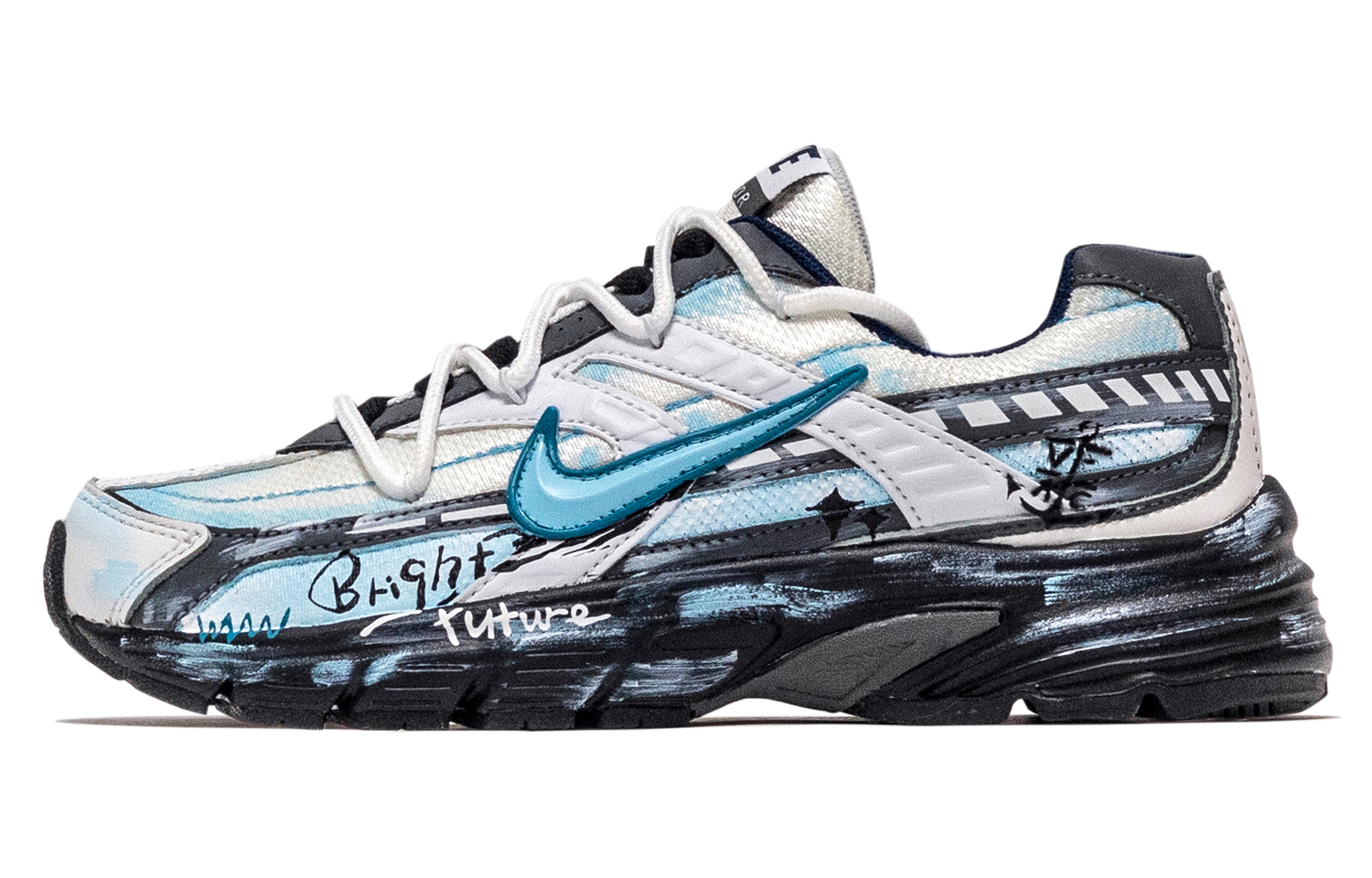 

Nike Мужские кроссовки для бега Initiator Height Increasing низкие синий black