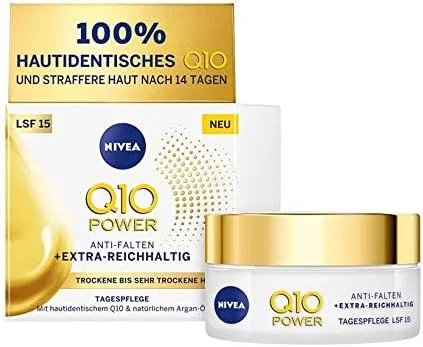 Крем для лица SPF NIVEA Дневной Q10 Power Extra Rich