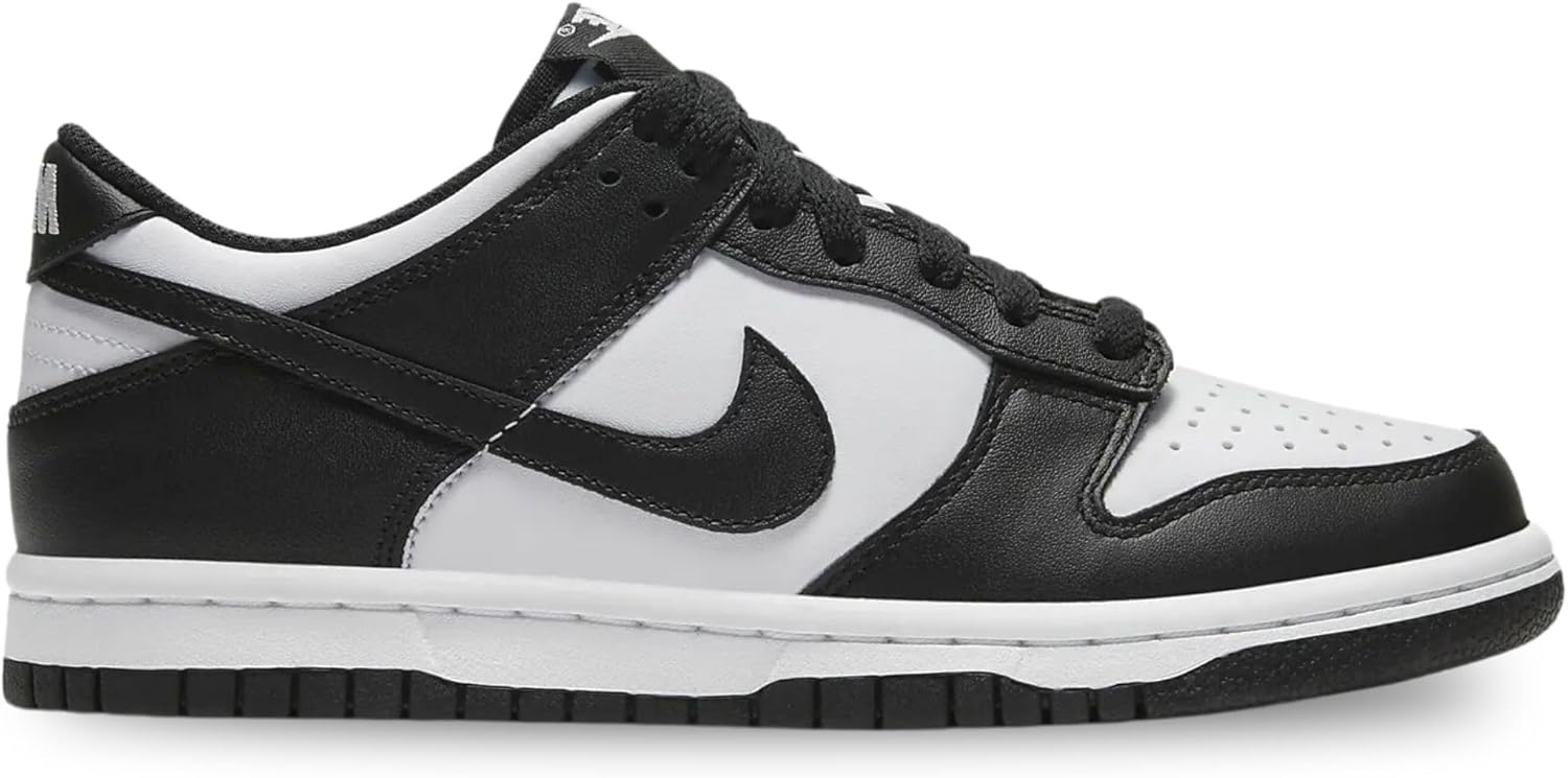 Кроссовки Nike Dunk Low для детей, белый/ярко-малиновый/черный — фото 3