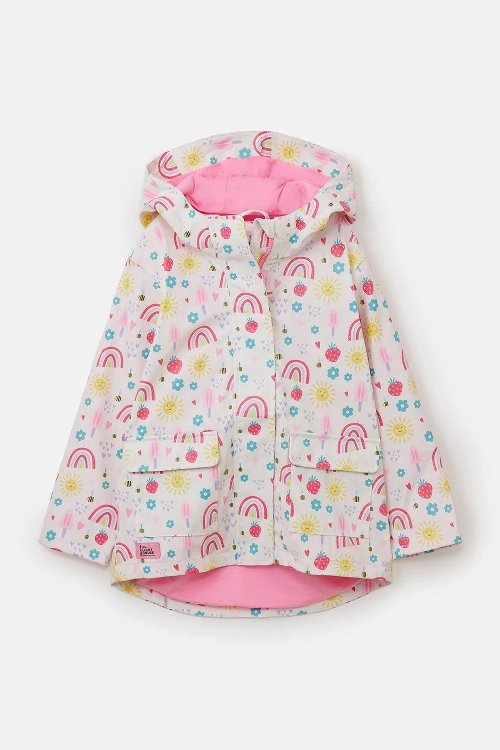 

Прорезиненная водонепроницаемая куртка Heidi, плащ Lighthouse Clothing, розовый