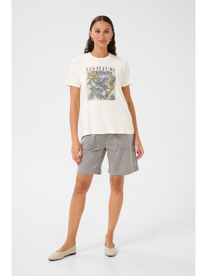 

Kaffe Футболка кремового цвета, Бежевый, Kaffe Футболка кремового цвета