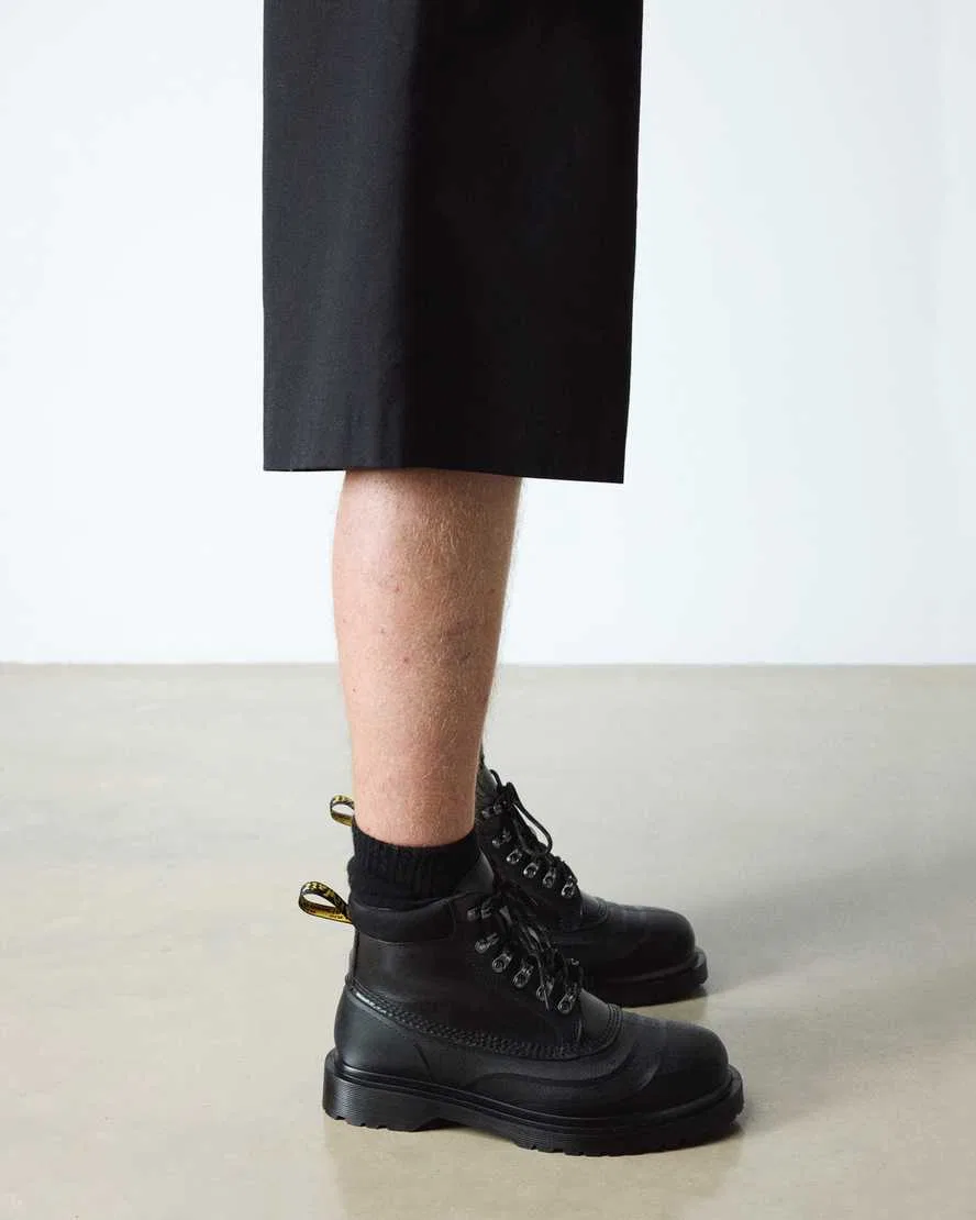 939 Кожаные сапоги до щиколотки на флисовой подкладке Dr Martens, черный — фото 2