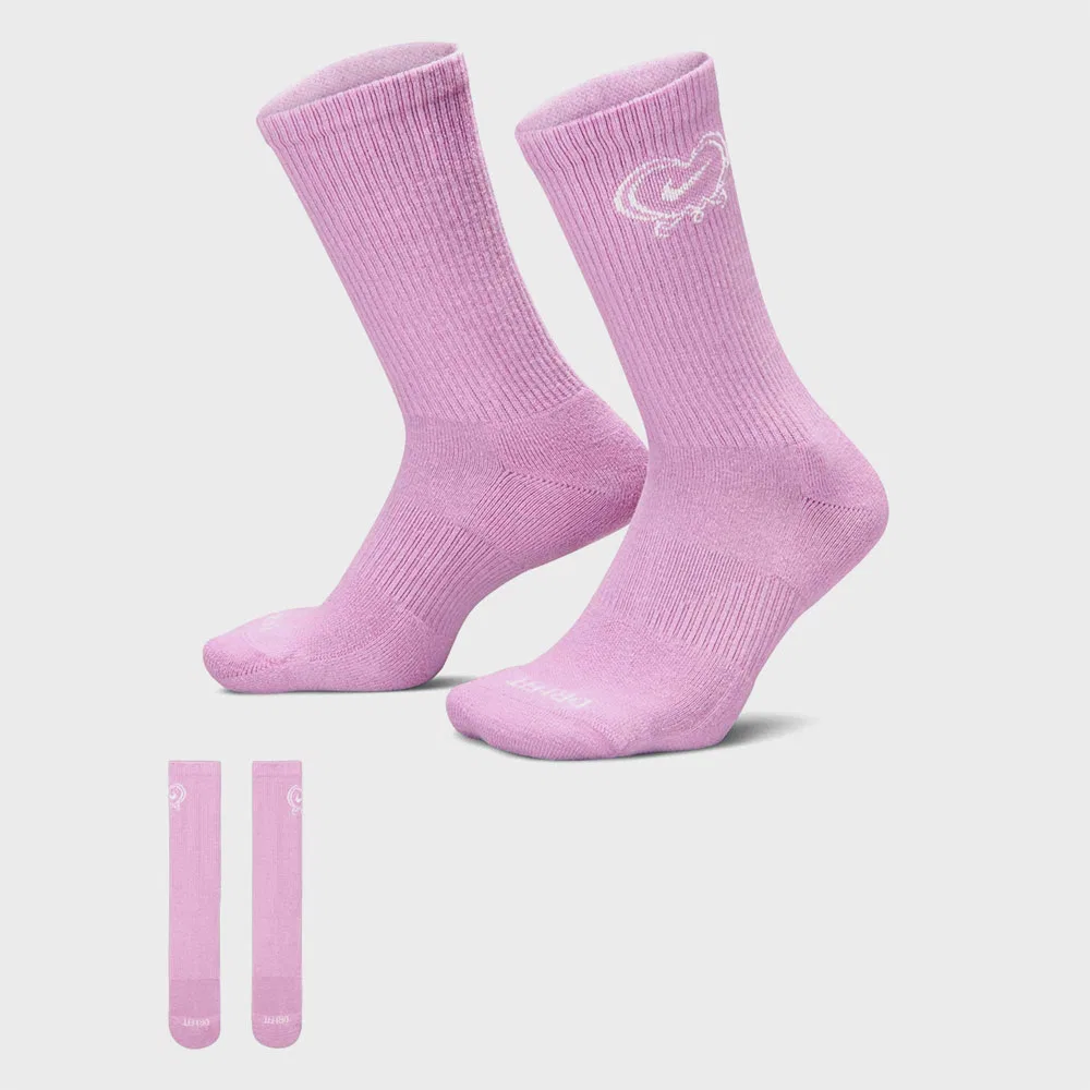 Женские носки Everyday Plus Cushion Crew, 1 пара, светло-пурпурные, от Nike
