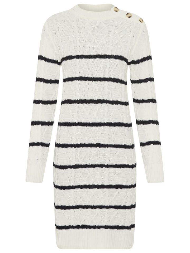 

Laura Scott Вязаное платье в бело-синюю полоску