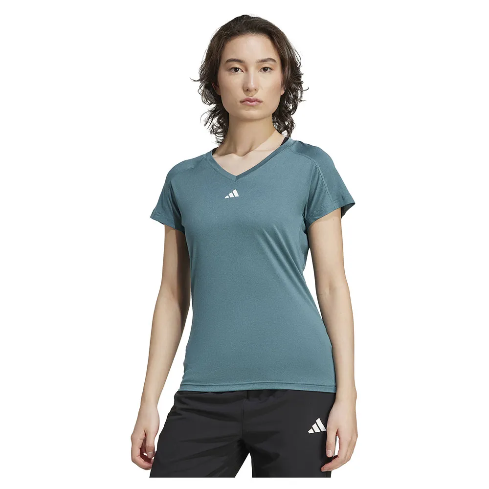 

Футболка с коротким рукавом спортивная adidas Aeroready Train Essentials Minimal Branding V-Neck, серый