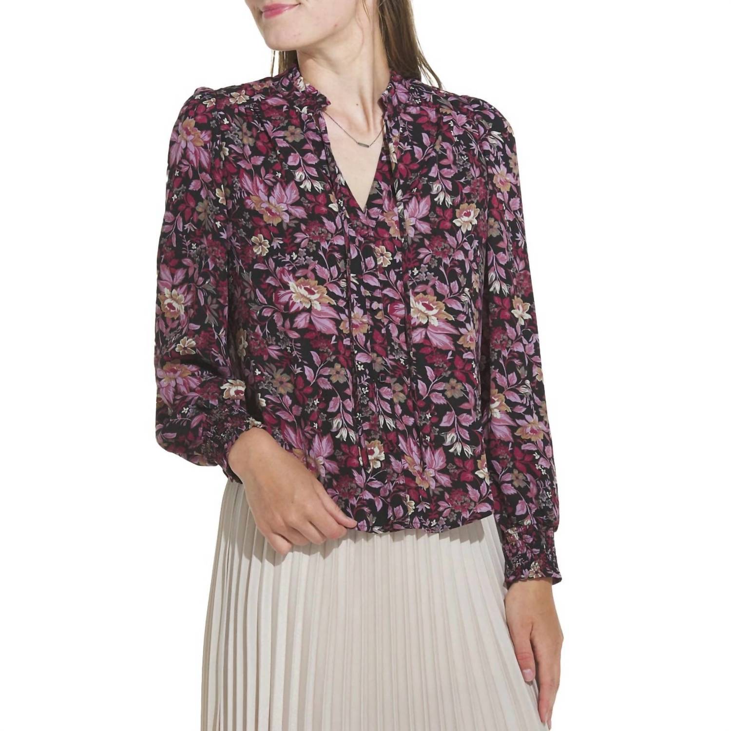 

Блуза Mercy Floral в розовом цвете Dex