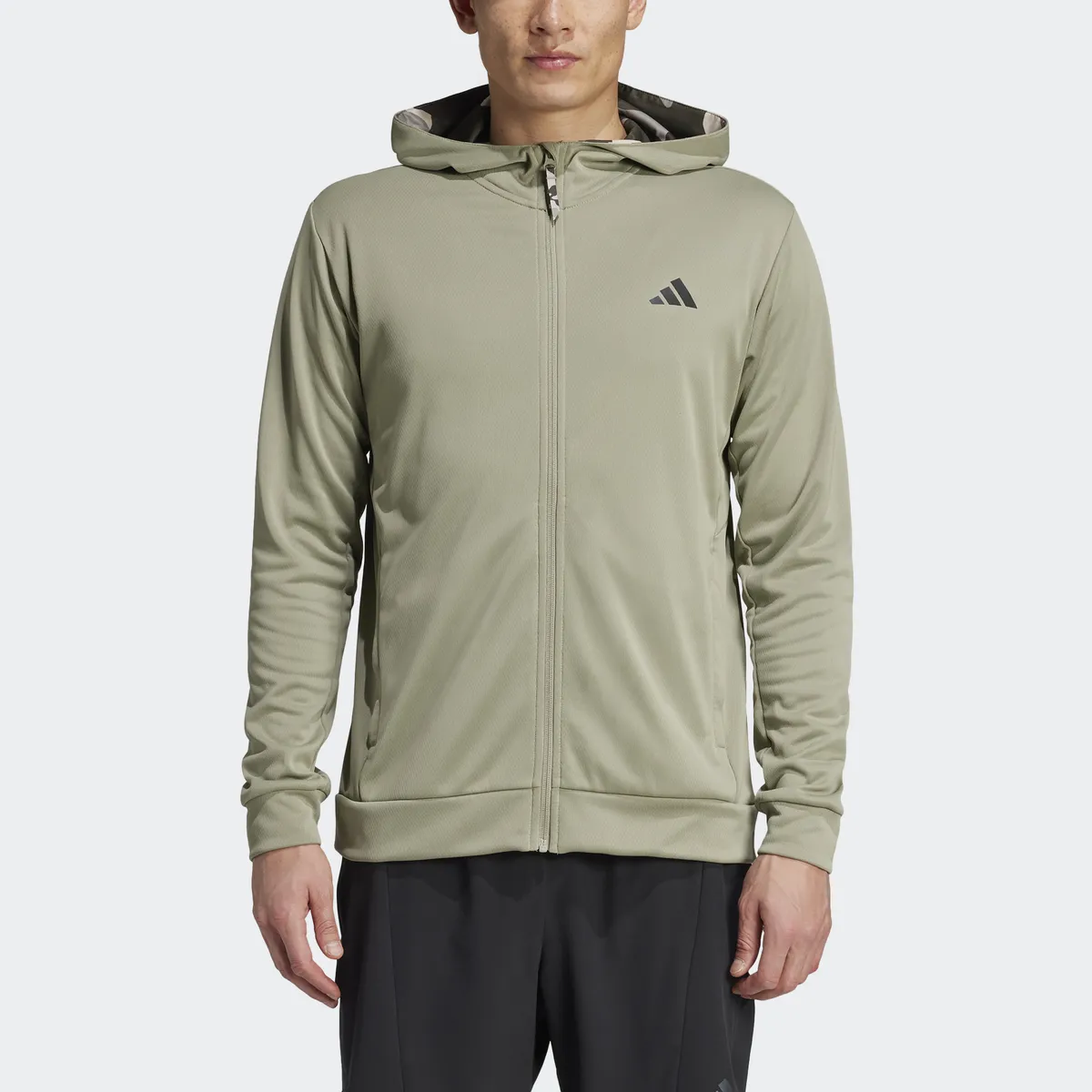 

Толстовка adidas Performance с капюшоном "CAMO FZ HD", серебристый