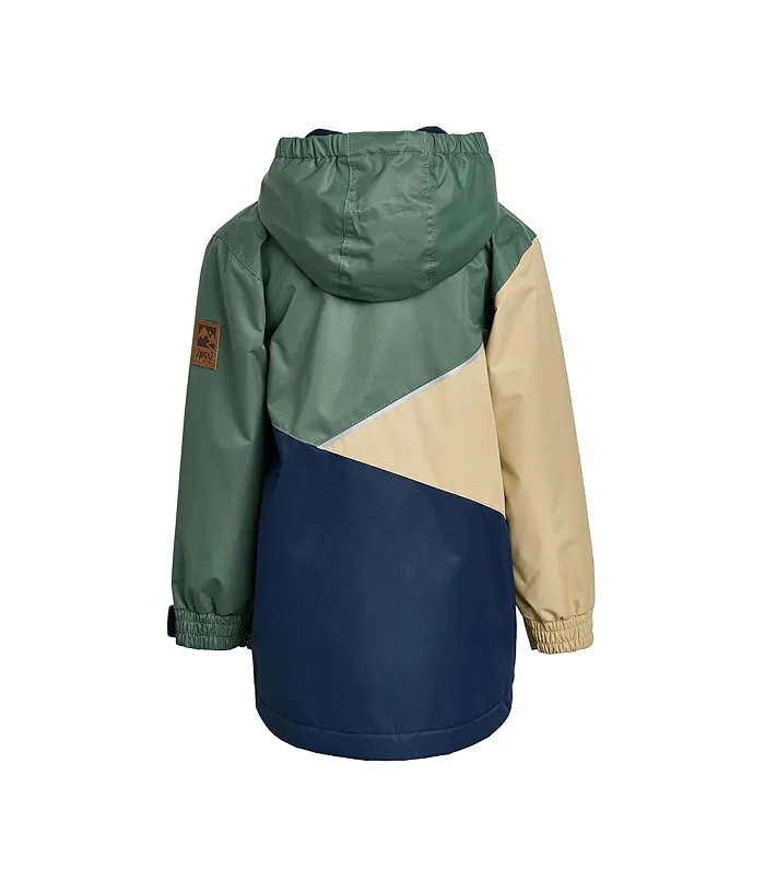 Куртка демисезонная утепленная Deux par Deux, Dark Green/Beige/Navy — фото 2