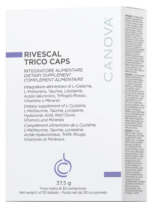 

Rivescal Trico Caps, дополнение для волос и ногтей, 30 таблеток против выпадения волос Canova