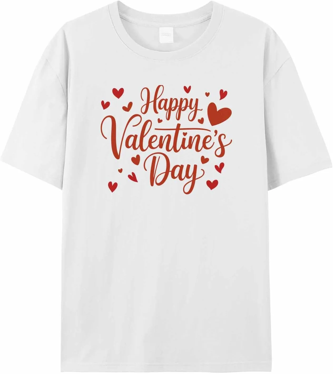 

Мужская футболка с красными сердечками jdudh