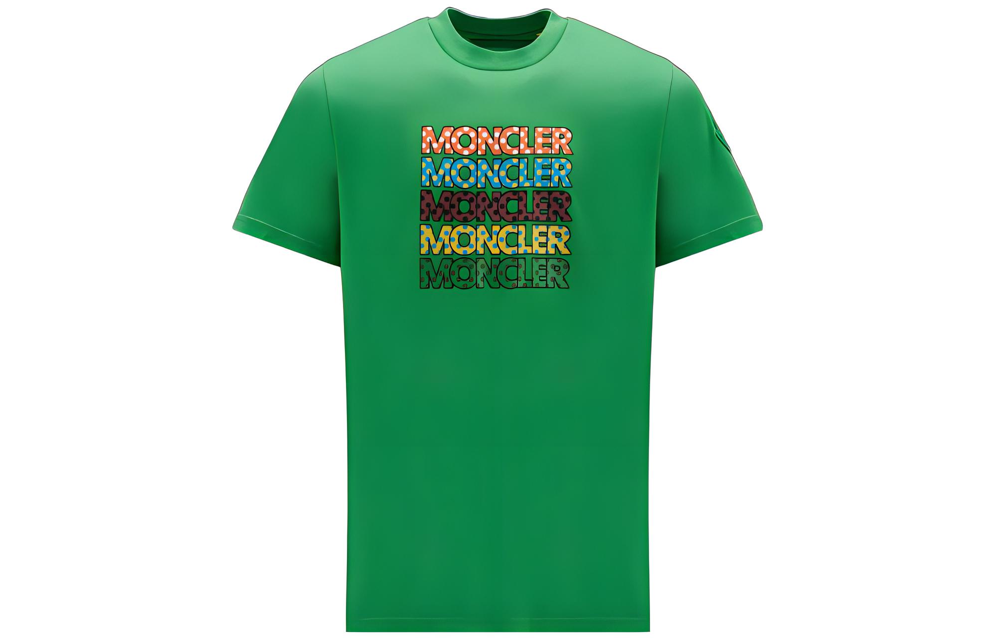 

Футболка мужская зеленая Moncler FW22
