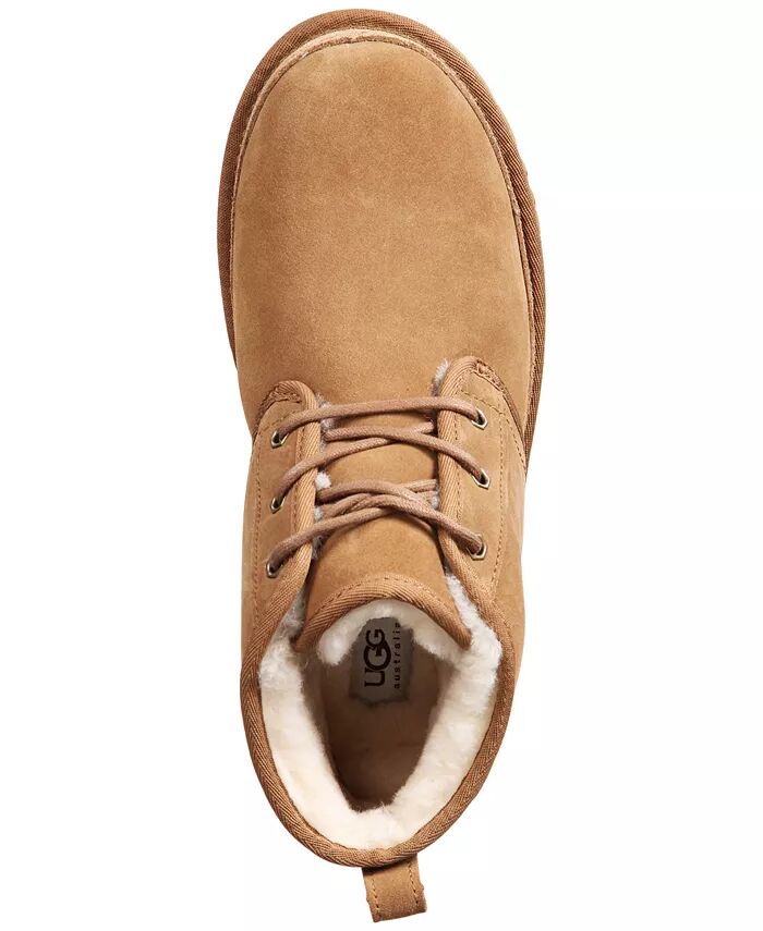 Мужские ботинки UGG® Neumel классические замшевые с овчиной, коричневый — фото 4