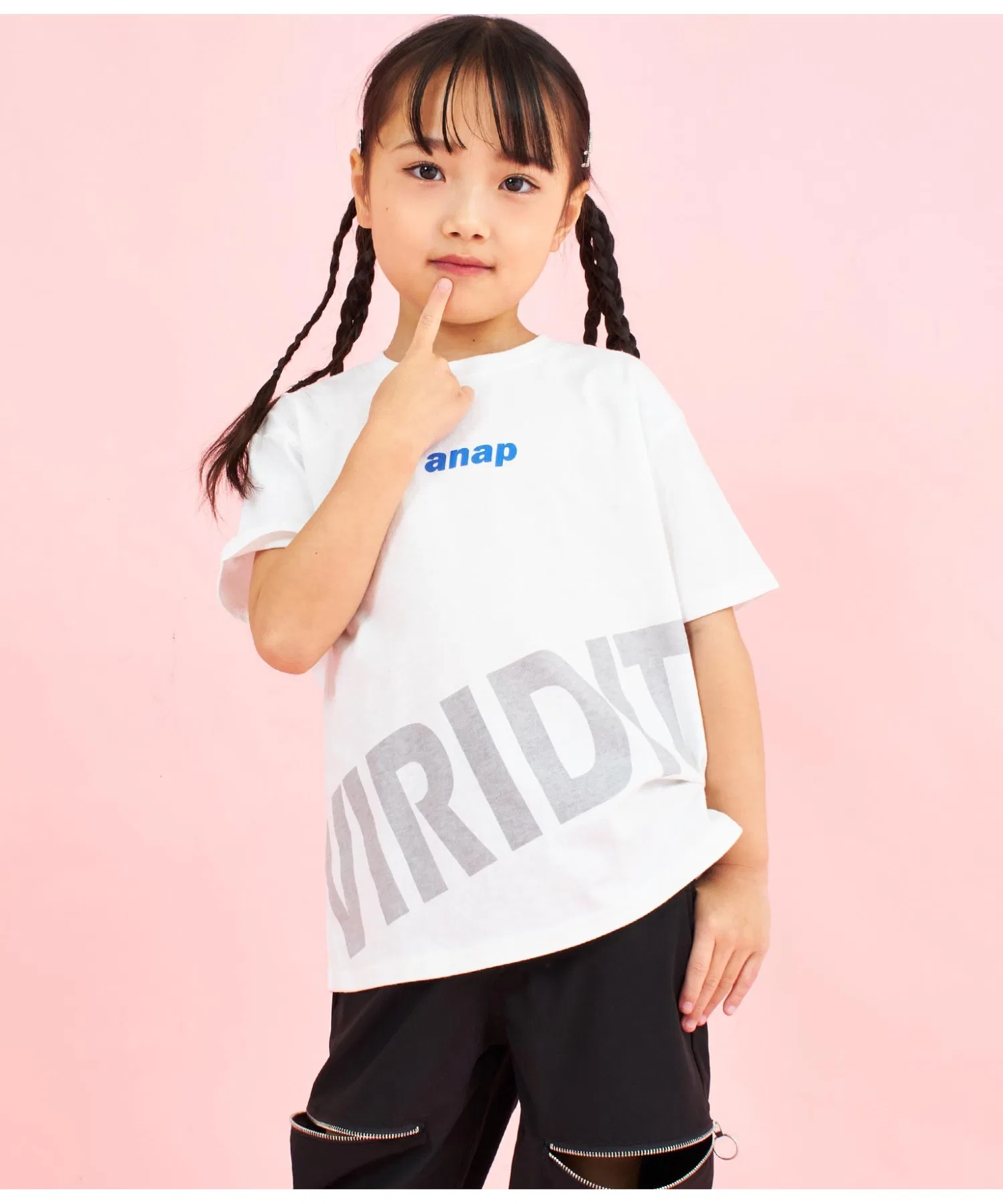 Детская футболка ANAP kids Хлопок 100% с принтом логотипа, оверсайз — фото 3