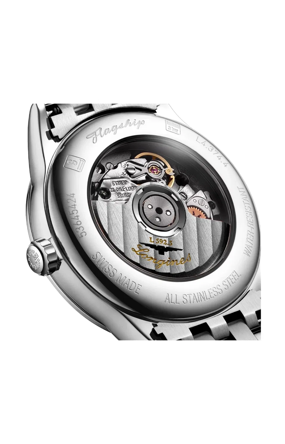 Классика Flagship - L4.374.4.98.6 LONGINES, синий — фото 3