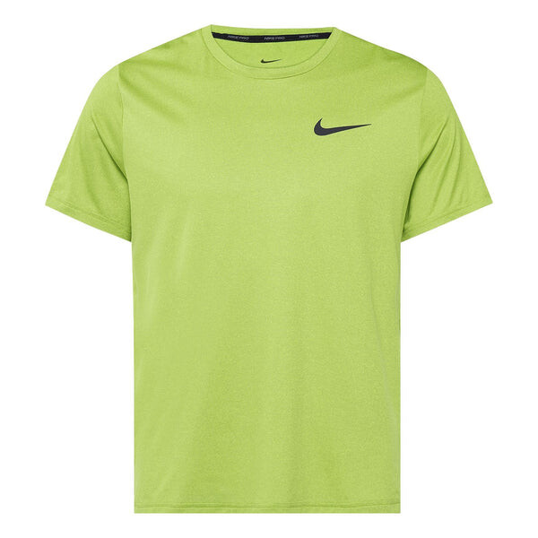 

Футболка Men's Nike Pro Dri-FIT Solid Color Casual Sports Quick Dry Round Neck Short Sleeve Atomic Green T-Shirt, мультиколор
