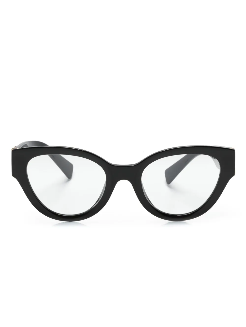 

Очки в круглой оправе с логотипом Miu Miu Eyewear, черный