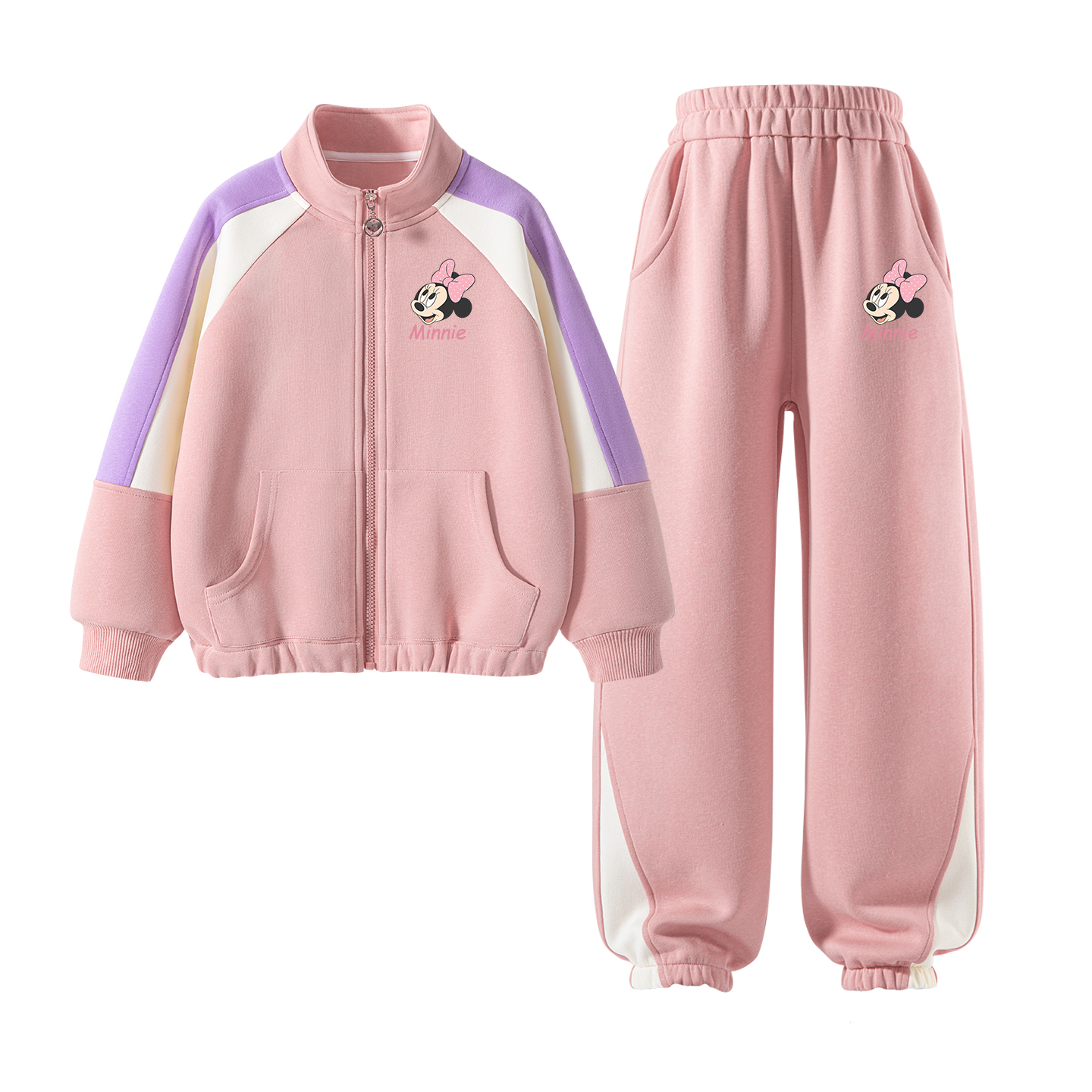 

Детская повседневная спортивная одежда Disney, розовый