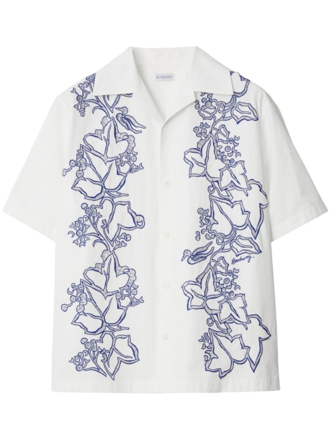 

Рубашка плюща Burberry, белый