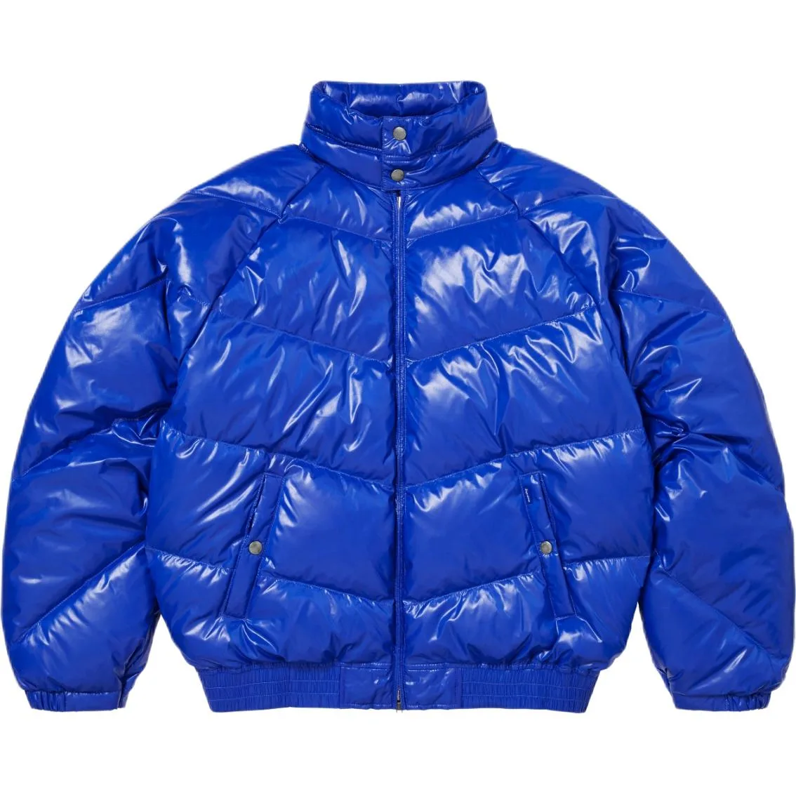 Куртка-пуховик Schott SS26 WEEK1 Glossy Lightweight Down Puffer Jacket Supreme, Royal Blue