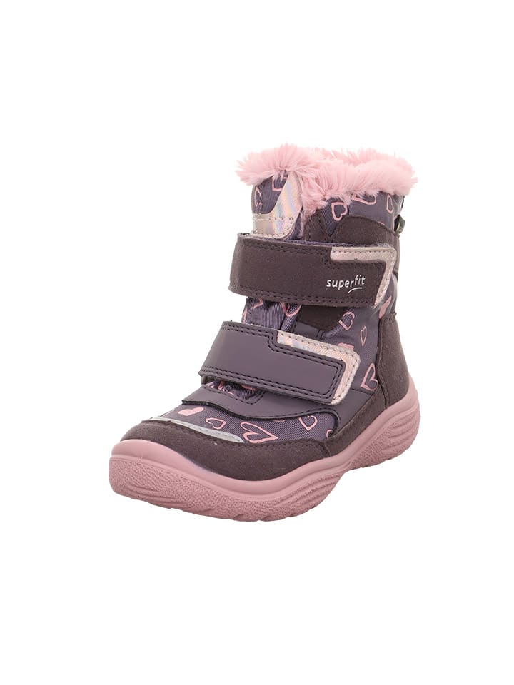 Сапоги superfit Leder-Winterstiefel Crystal, цвет Lila/Rosa — фото 2