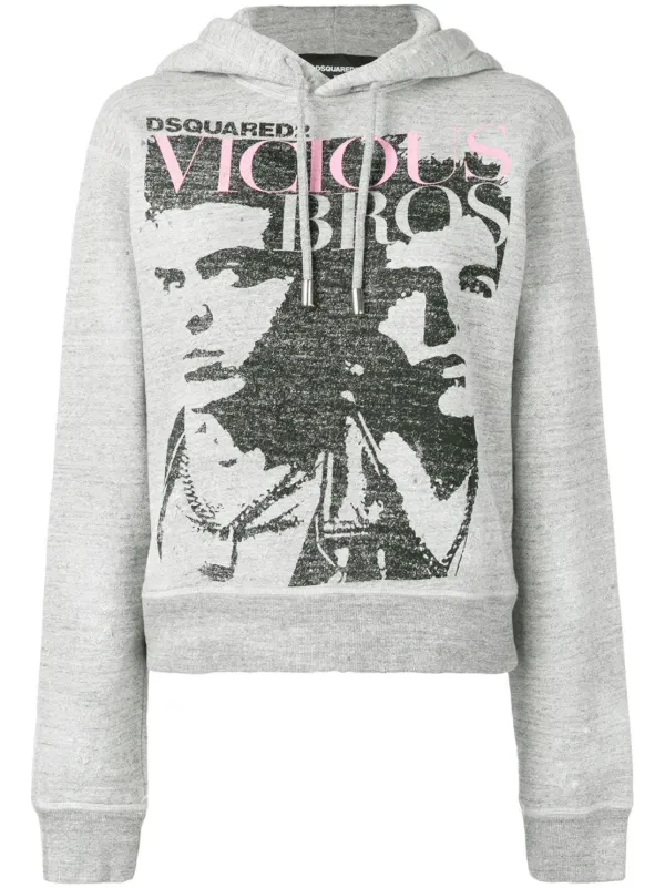 Худи Vicious Bros Dsquared2, серый