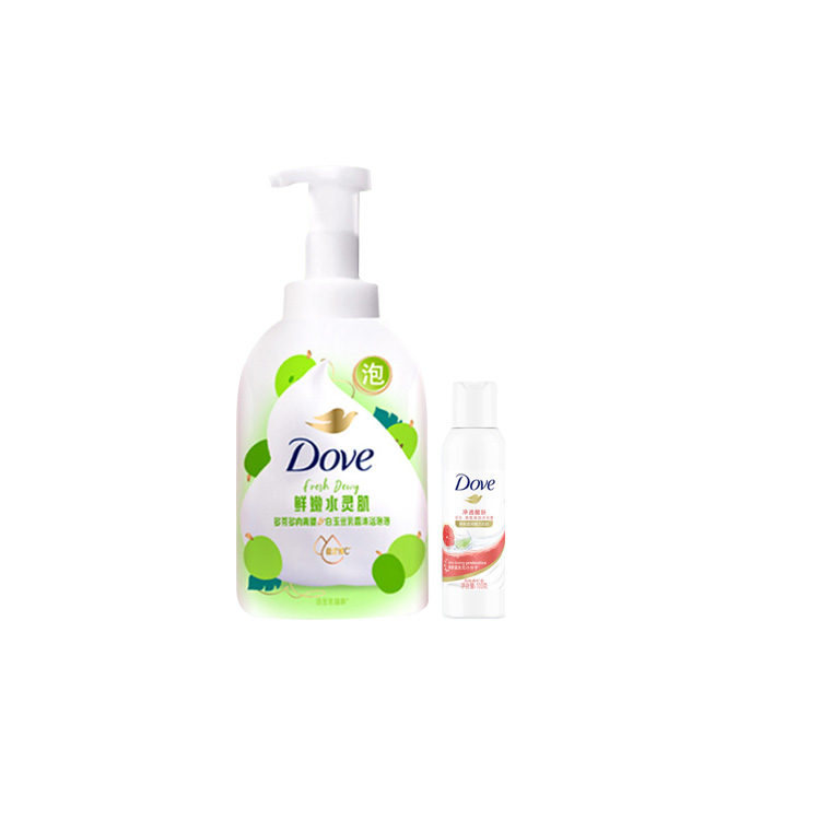 

виноград соевое молоко фруктовое молоко эссенция гель для душа успокаивающий увлажняющий уход ароматная эмульсия 400г+620г Dove, Two-Piece Set: зеленый Bean белый Fragrance Body Wash 400g+Random Shipment 100g