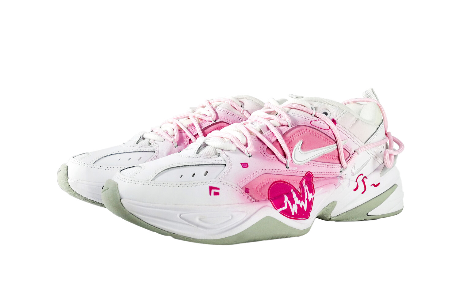 

Кроссовки Nike M2K Chunky Sneakers Unisex Low-top Pink/white, белый