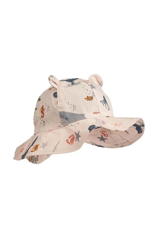 

Детская хлопковая шляпа Amelia Printed Sun Hat With Ears Liewood, мультиколор