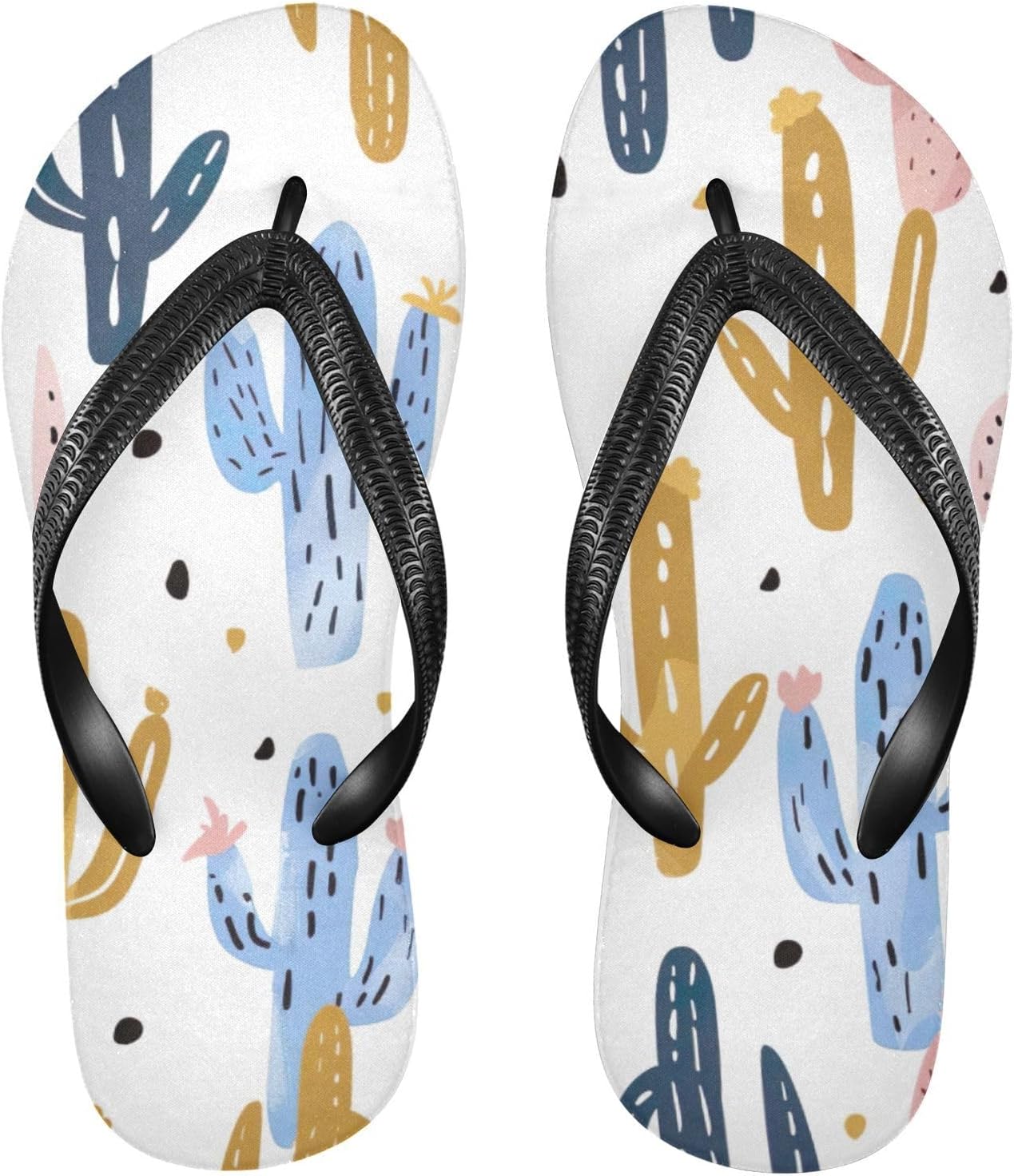 

Женские и мужские летние пляжные шлепанцы Color Cactus, повседневные сандалии для душа Kfbe