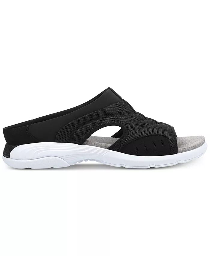 Женские повседневные сандалии Traciee Square Toe Flat Easy Spirit, черный — фото 2