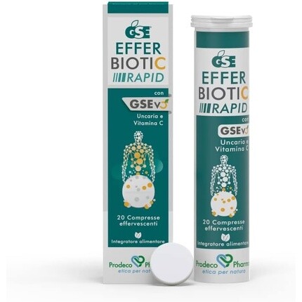 

GSE Efferbiotic Rapid 20 таблеток Добавка с GSEvo Uncaria и витамином С Prodeco Pharma