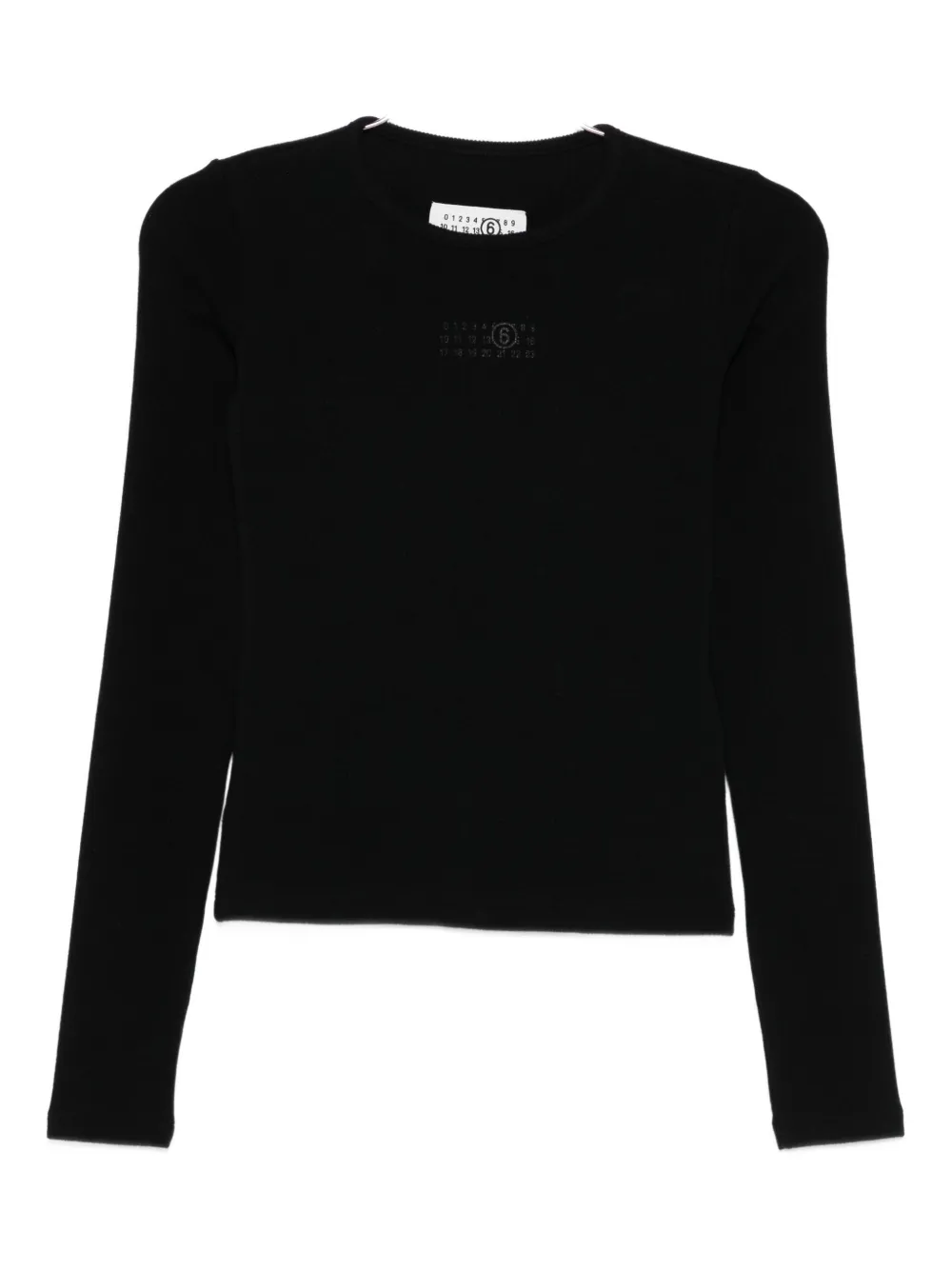 

Топ с длинными рукавами Mm6 Maison Margiela, черный